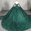 Superfine Long One-Piece Dress Gown Organza Ball Gown Sweetheart Evening Dresses Appliques Lace Up DY9984 Gece Elbiseleri 2