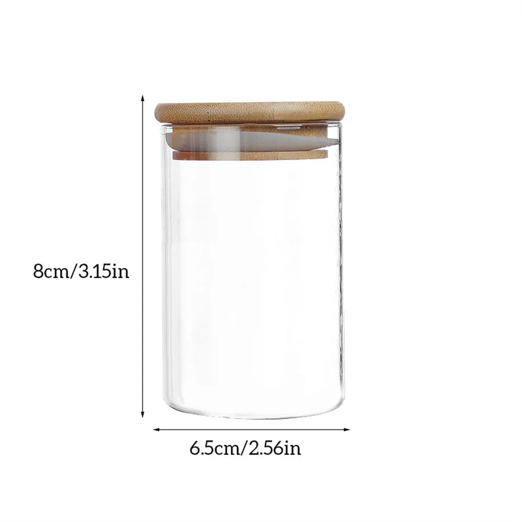 Pack of 3 Glass Jars Sealed Bottle Biscuits Snacks Storage Jar Dining Kitchen Food Sugar Coffee Bean Container images - 6