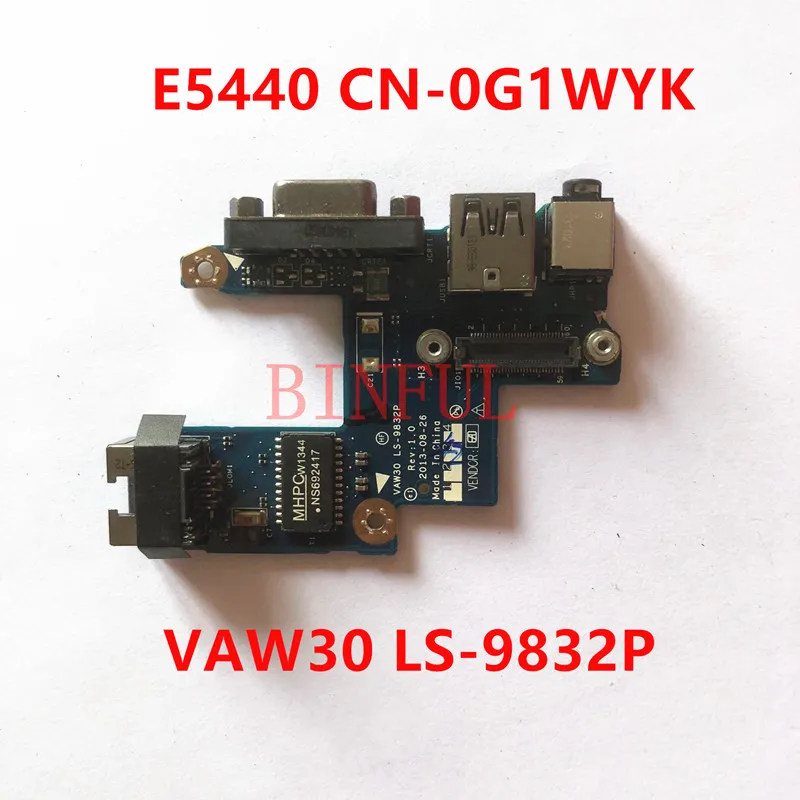 

Mainboard CN-0G1WYK 0G1WYK G1WYK For DELL E5440 USB Audio LAN VGA Port Board VAW30 LS-9832P REV.1.0 100%Full Tested Working Well