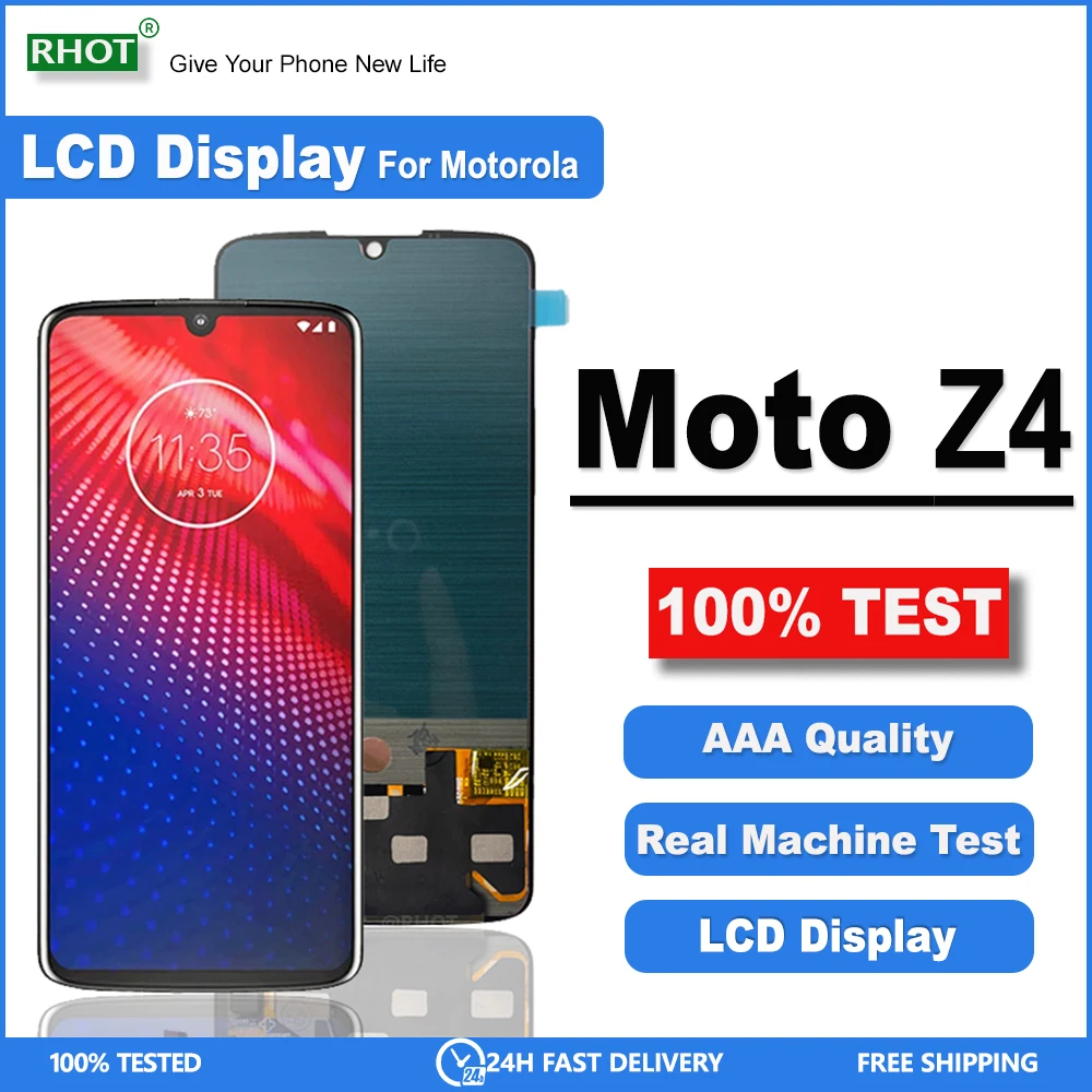 6 4 &quot100% протестировано для Motorala Moto Z4 ЖК-дисплей с цифровым преобразователем