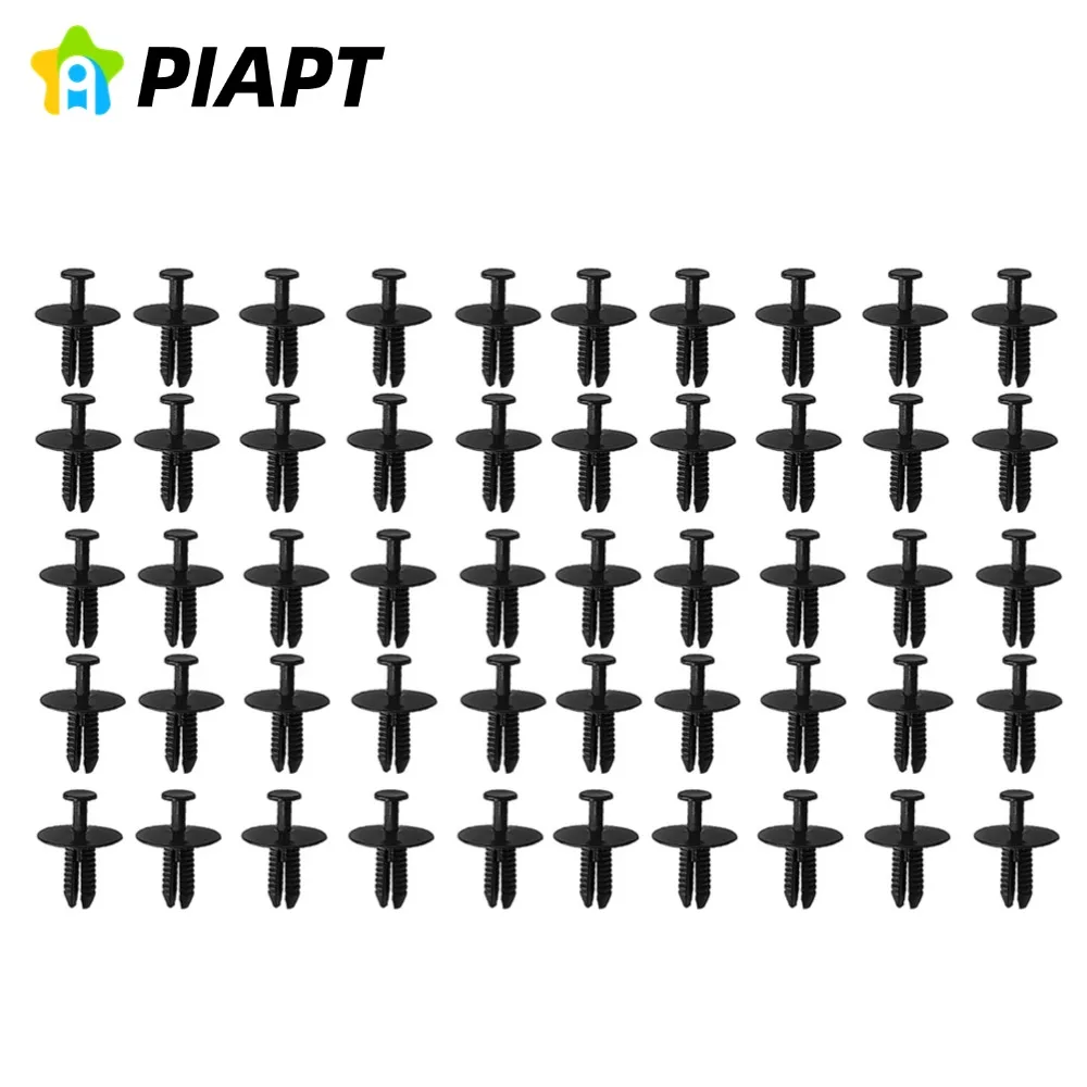 

50 шт., накладка на бампер, вкладыш для колесной комнаты, фиксатор нажимного типа, заклепка, совместимая с BMW 51-11-8-174-185 51118174185