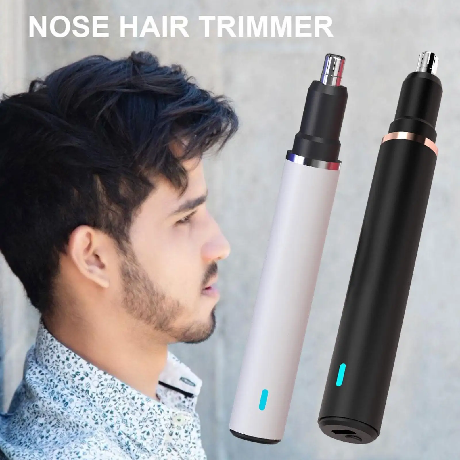 

Электрический триммер для волос в ушах и носу Профессиональный безболезненный триммер для волос в бровях и лице для мужчин женщин мужчин бр...