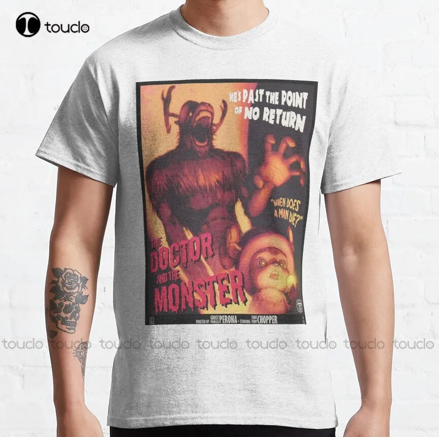 

The Doctor and the Monster Classic T-Shirt sleep shirt Custom aldult Teen unisex digital printing xs-5xl All seasons cotton