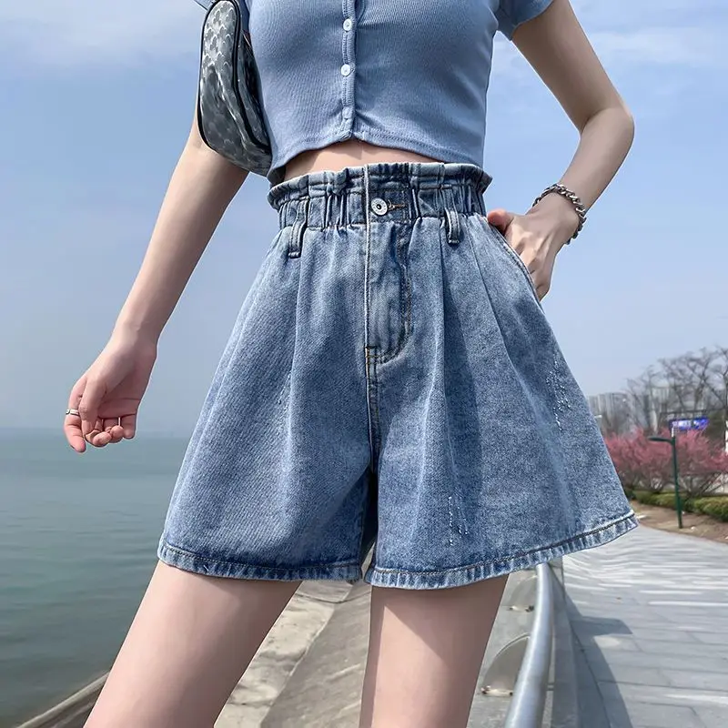 

Women's Denim Shorts High Waist Korean Style Clothes for Woman Womens Clothing Cheap Stuff Sexy Short Skirts Autumn Korea Ladies