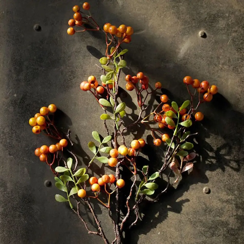 

Artificial Red Berry Flowers Bouquet Fake Plant For Home Vase Decor Xmas Tree Ornaments New Year 2023 Party Christmas Decoration