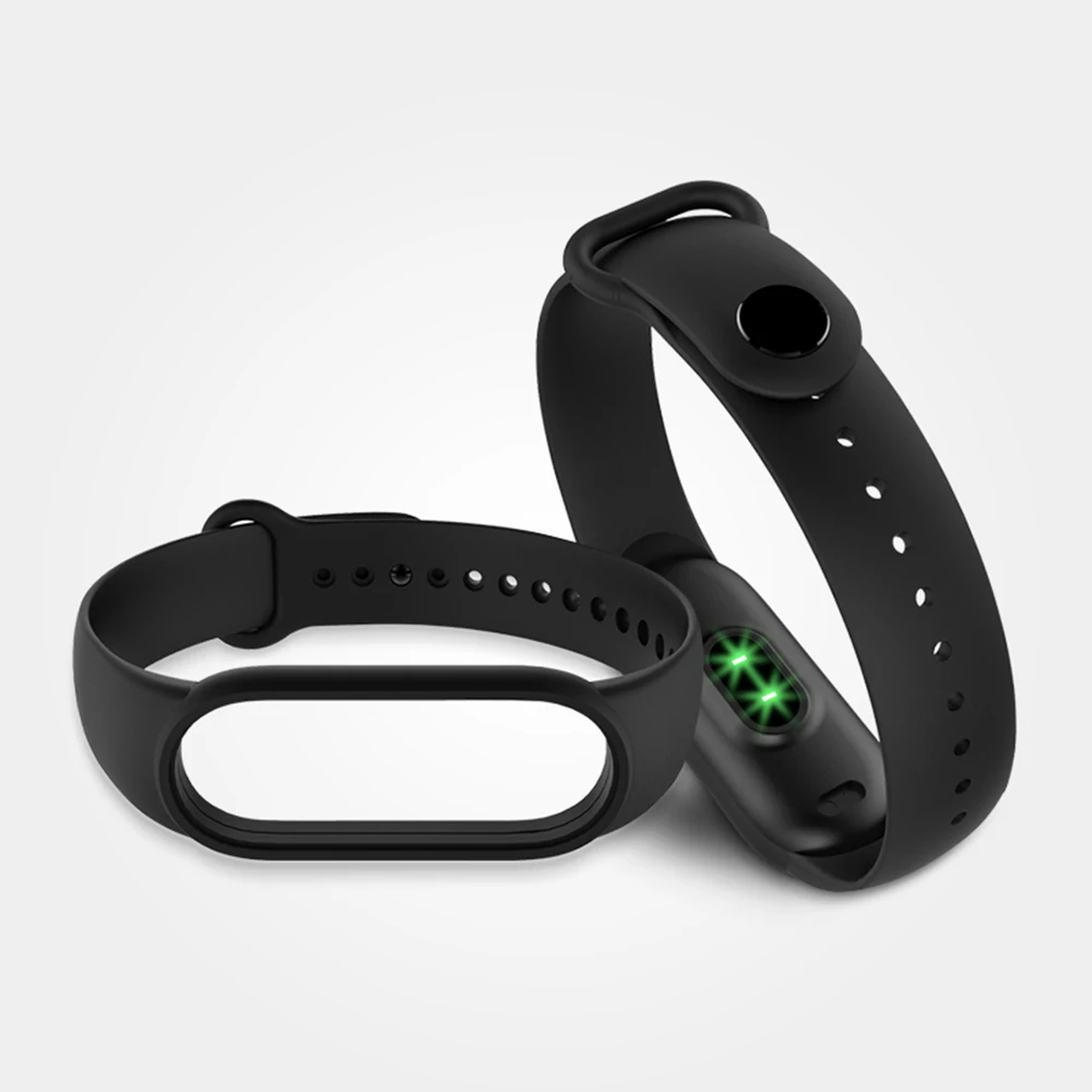 Фото Ремешок для часов Xiaomi Mi Band 7 6 5 4 3, силиконовый браслет для Mi Band 3 4 band5 band6, аксессуары для умных часов №3