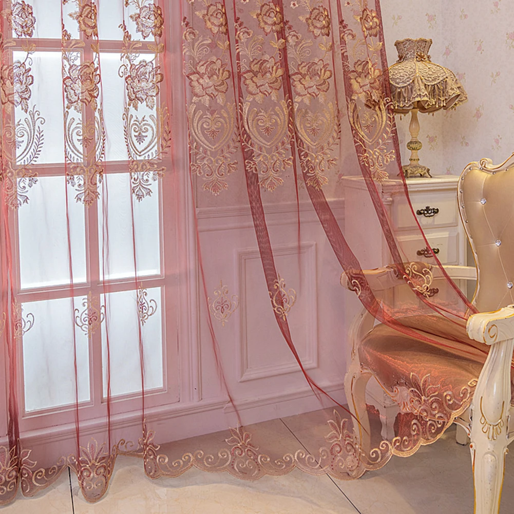 LOZUJOJU белый тюль занавеска с вышивкой в европейском стиле вуаль прозрачная марля