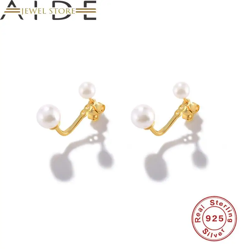 

Женские серьги-гвоздики из серебра 925 пробы с жемчугом