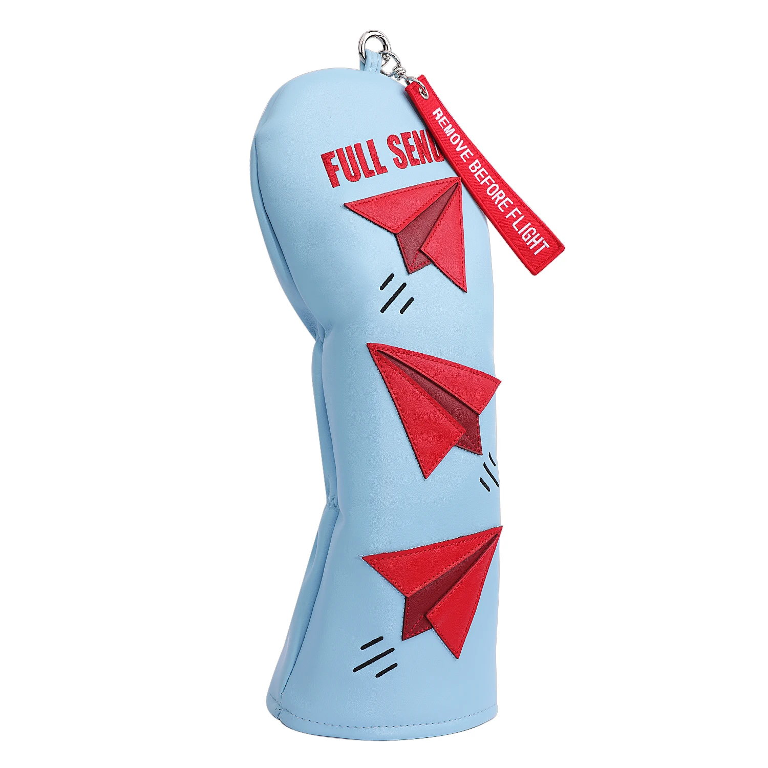 Чехол для водителя с вышивкой в виде красного самолета