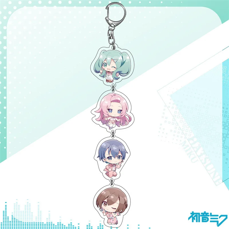 Кагамине Рин Лен аниме фигурка брелок для ключей Hatsune Miku Meiko Kaito кулон Itabag