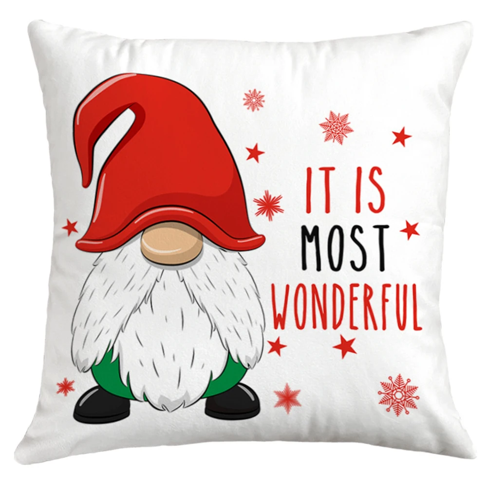 

Christmas Pillowcase 45*45cm 4pcs Checkered Throw Pillow Pillowcase Christmas Decoration Truck Rustic Red Farmhouse