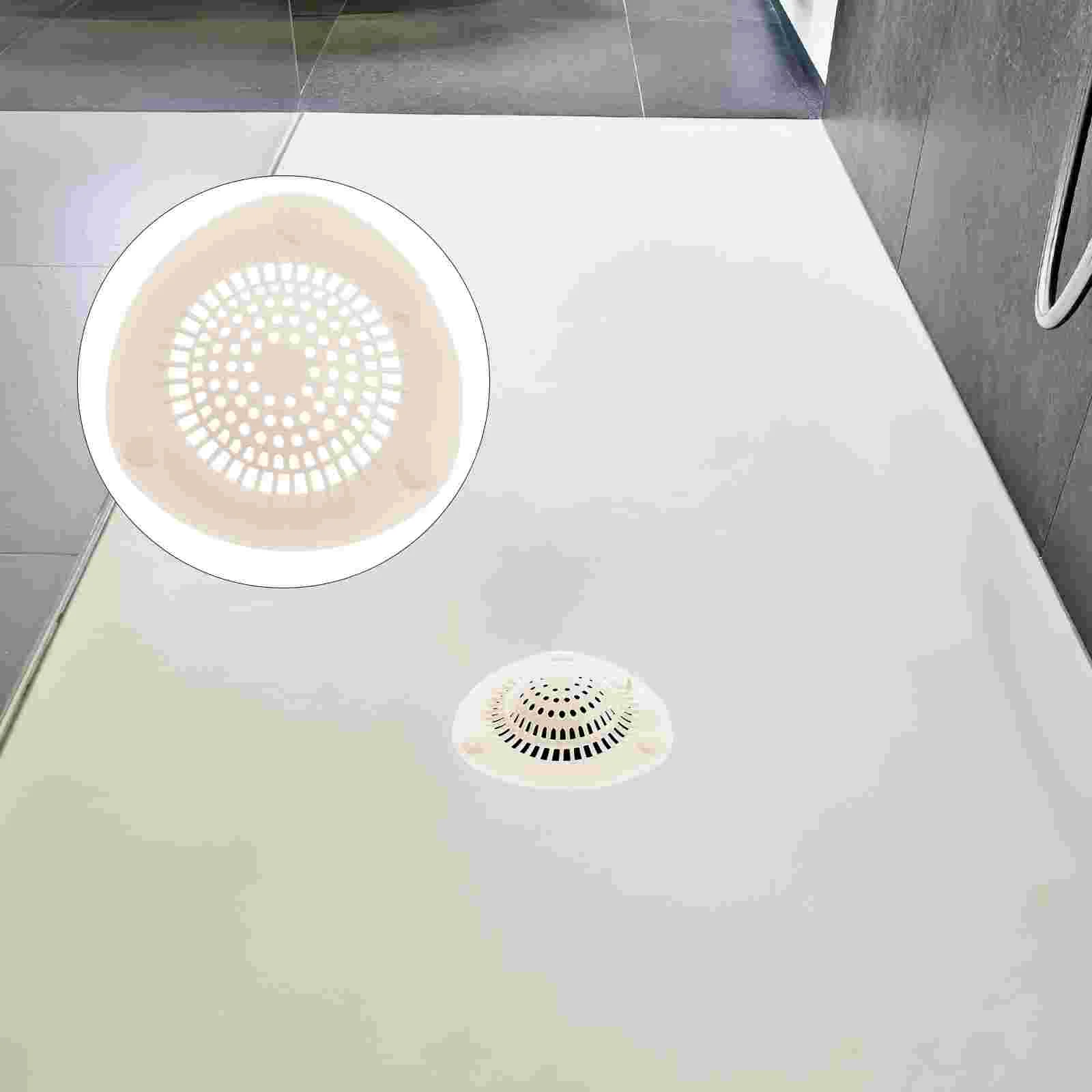 

4 Pcs Tub Hair Catcher Bath Filter Kitchen Sink Strainer Filter Sink Bathroom Floor Drain Suction Cup Kitchen Floor Drain