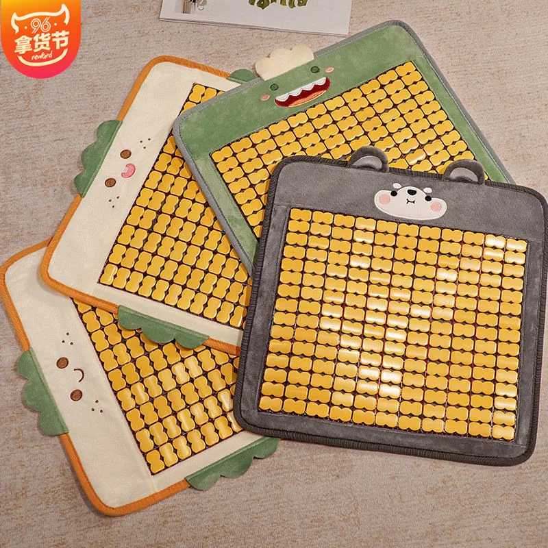 

Summer Cartoon Bamboo Rattan Cool Seat Sofa Cushion Summer Office Chair Cushion Car Bamboo Piece Car Student Seat Cushion