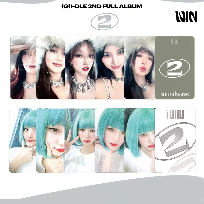 5pcs/set KPOP Gidle Album &quot2" K4 Special Card LOMO Signing MINNIE SHUHUA SOYEON YUQI (G)I-DLE Gift Postcard Photo