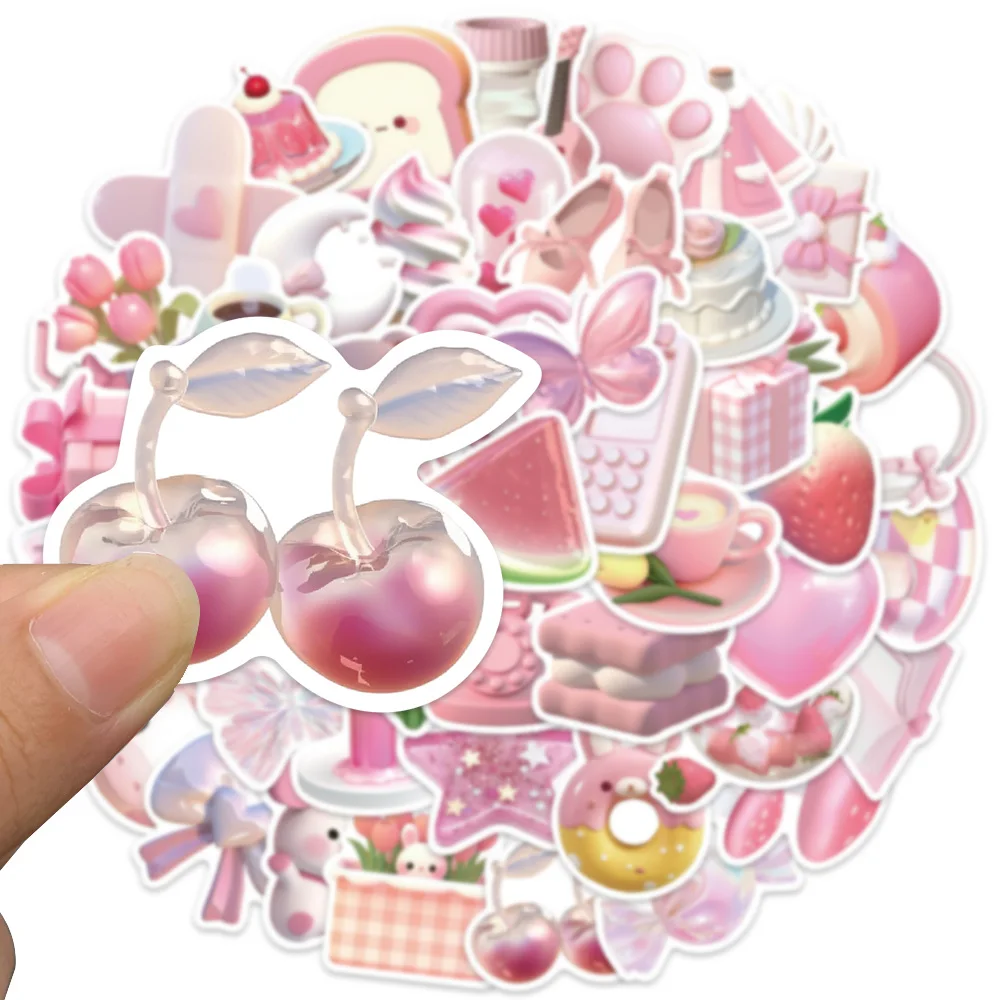 Наклейки в корейском стиле для телефона ноутбука чемодана 50 шт