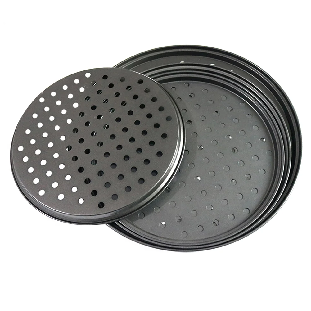 

1pc Pizza Oven Pan Pizza Tray Mesh Pizza Pan Pizza Pan with Holes Cake Mold Pans Stainless Steel Pizza Pan
