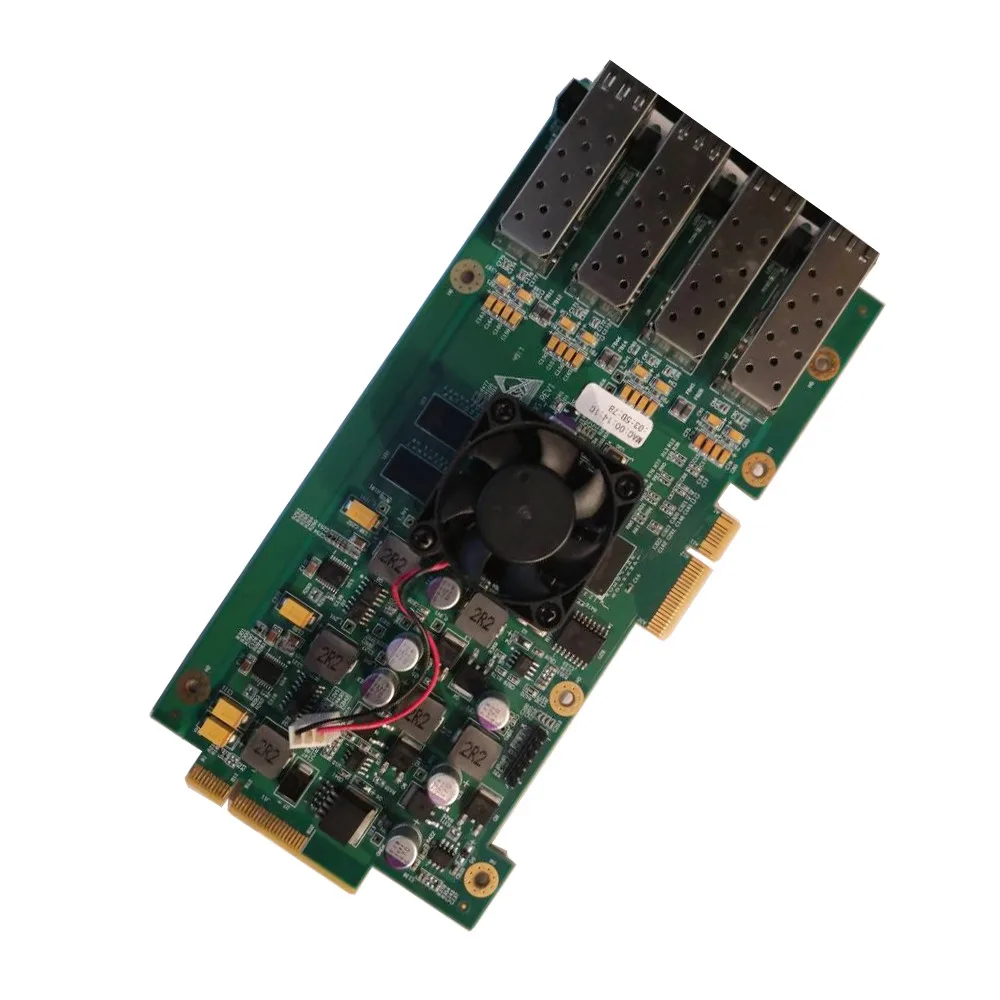 

Сетевая карта 10 Гб 4 порта SFP + макетная плата
