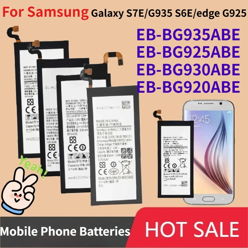Фото Аккумулятор EB-BG935ABE EB-BG925ABE EB-BG930ABE EB-BG920ABE для Samsung Galaxy S7E/G935 S6E/edge G925 S7/S7 Flat/G930 S6 flat №1