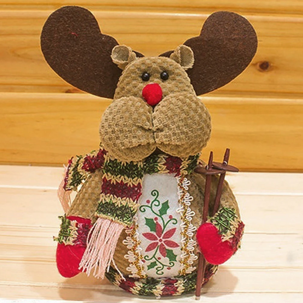 

Christmas Doll DIY Party Decor Funny Snowman Cute Plush Toy For Kids Outdoor Tree Hanging Santa Claus Home Festival