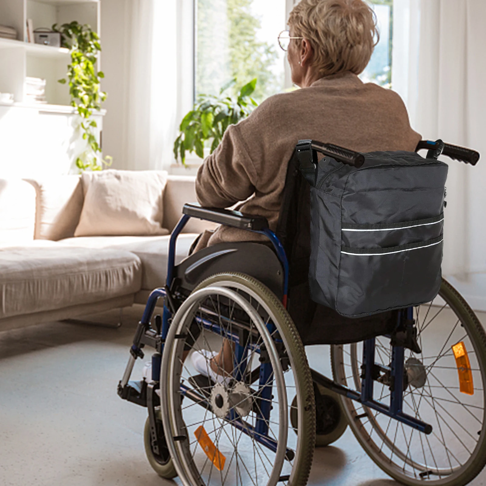 

Wheelchair Bag Electric Wheel Chair Accessories Pouch For Adults Seniors Foldable Walker Storage Bag Best Gift For Family And