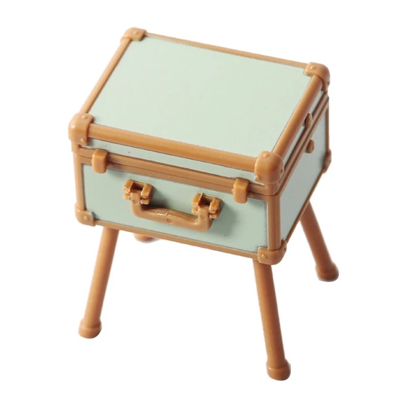 

1:12 мини косметический чехол для кукольного домика, губная помада, духи, воздушная подушка, зеркало с держателем, Декор, игрушка для игрового ...