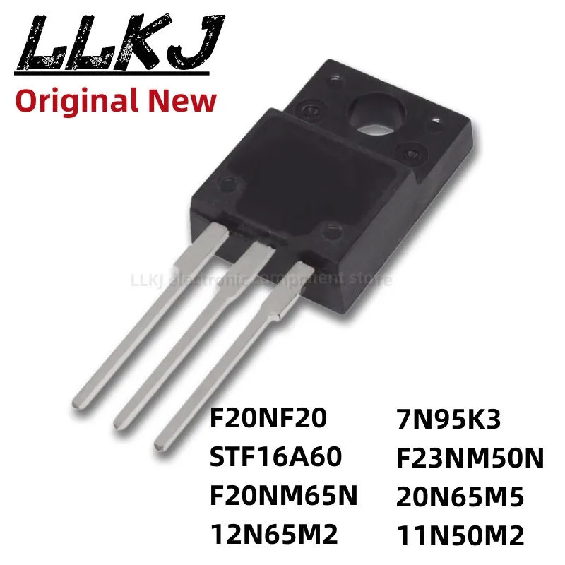 

1pcs STFF20NF20 STF16A60 STF20NM65N STF12N65M2 STF7N95K3 STF23NM50N STF20N65M5 STF11N50M2 TO-220 MOS FET