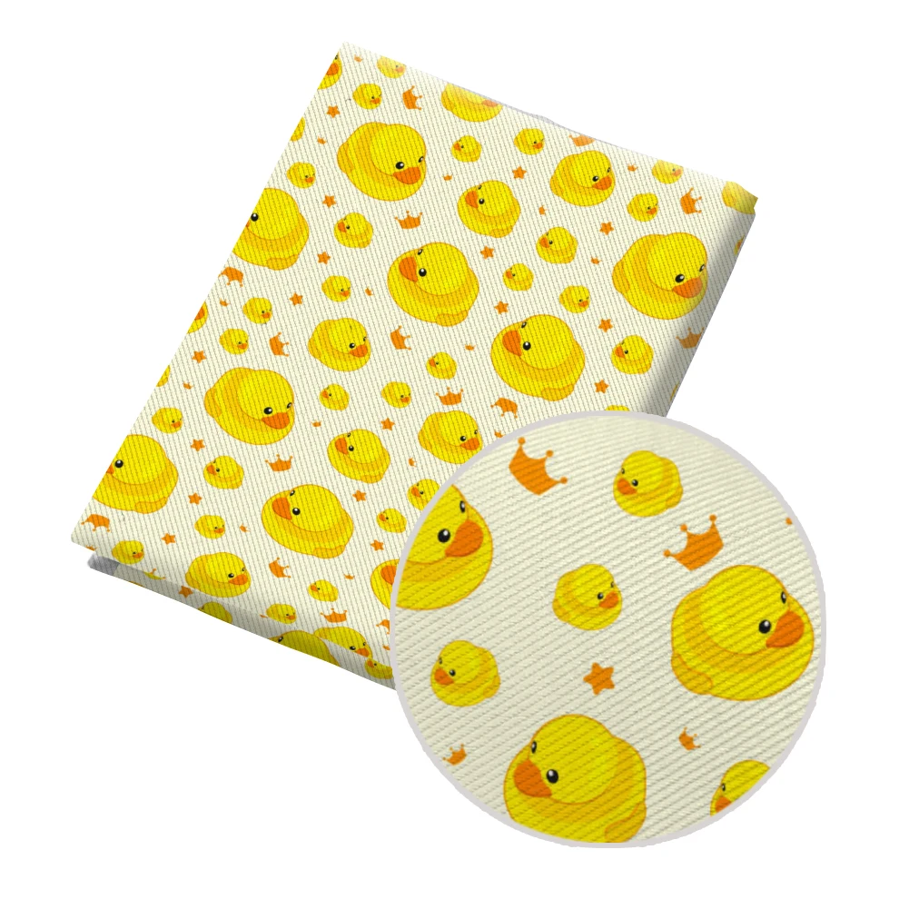 

Cartoon Yellow Duck Print 50*145cm Decorative Fabric Polyester Twill for Patchwork Sewing Accessories DIY