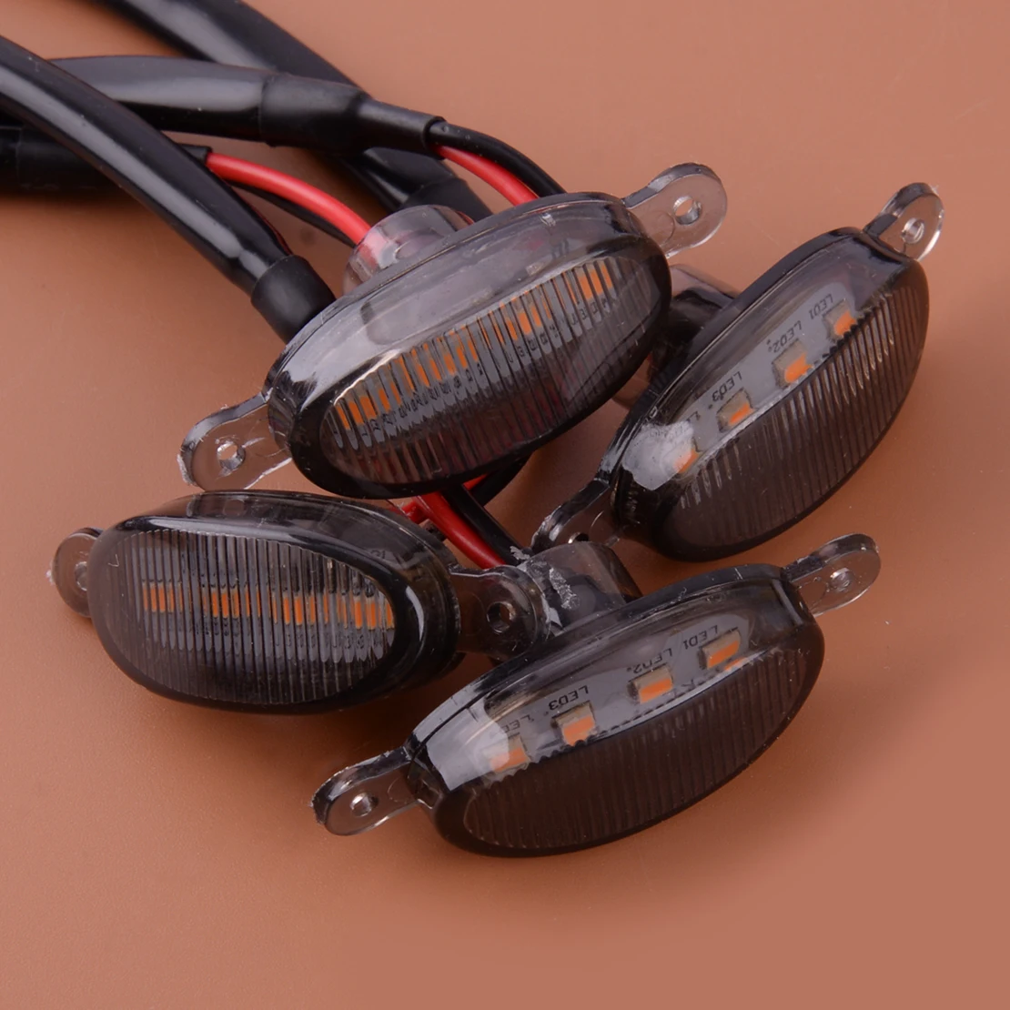 

4 шт. дымчатый черный Объектив Передняя решетка светодиодсветильник фара DRL Подходит для Dodge Journey 2009-2011 2012 2013 2014 2015 2016 2017 2018 2019 2020