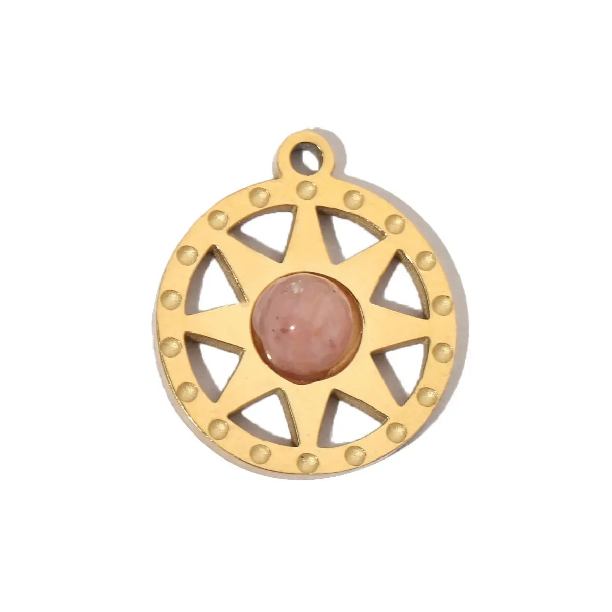 3 шт./лот ретро природный камень клевер звезда сделай сам подвески из нержавеющей