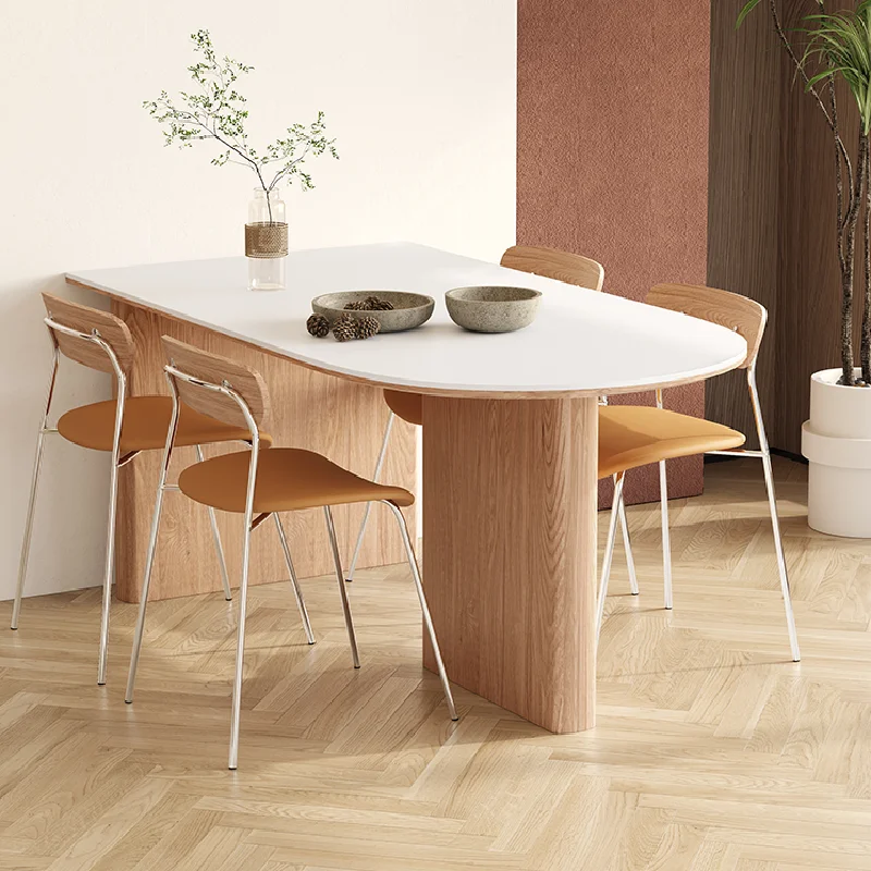 Роскошные мобильные обеденные столы в скандинавском стиле овальная