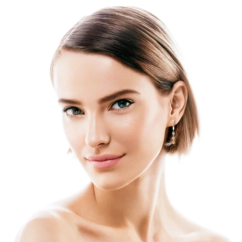 Женские серьги-подвески из серебра 925 пробы с кисточками