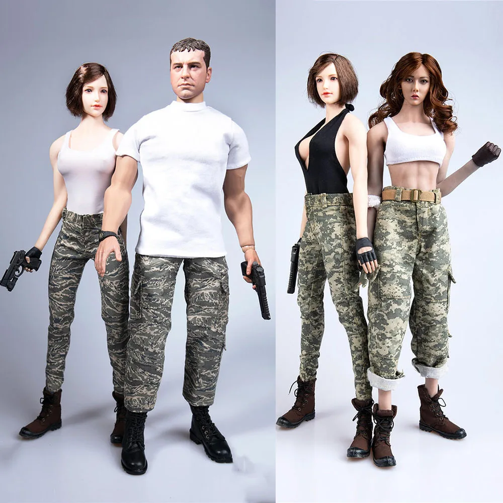 

TYM039 1/6 Women Men Soldier Tactical Camouflage Uniform Combat Military Army Training Suits For 12" Action Figure Model