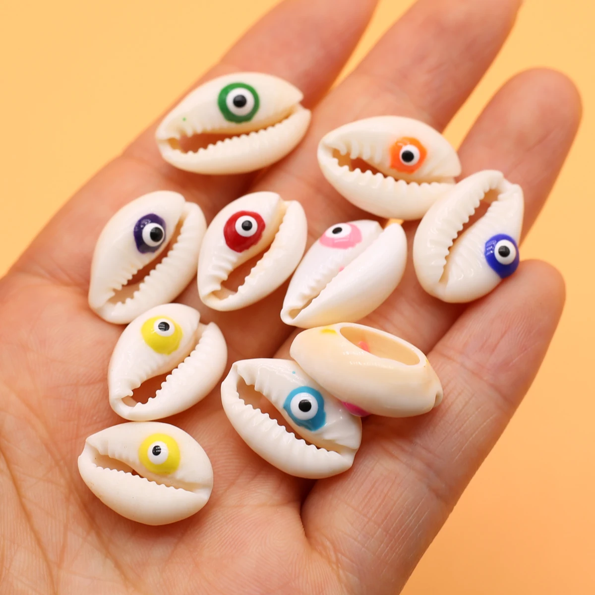 

10PCS Natural White Shells Eyes Shell Bead Irregular Crafts DIY Jewelry Making Necklace Earring Accessories Gift Decor