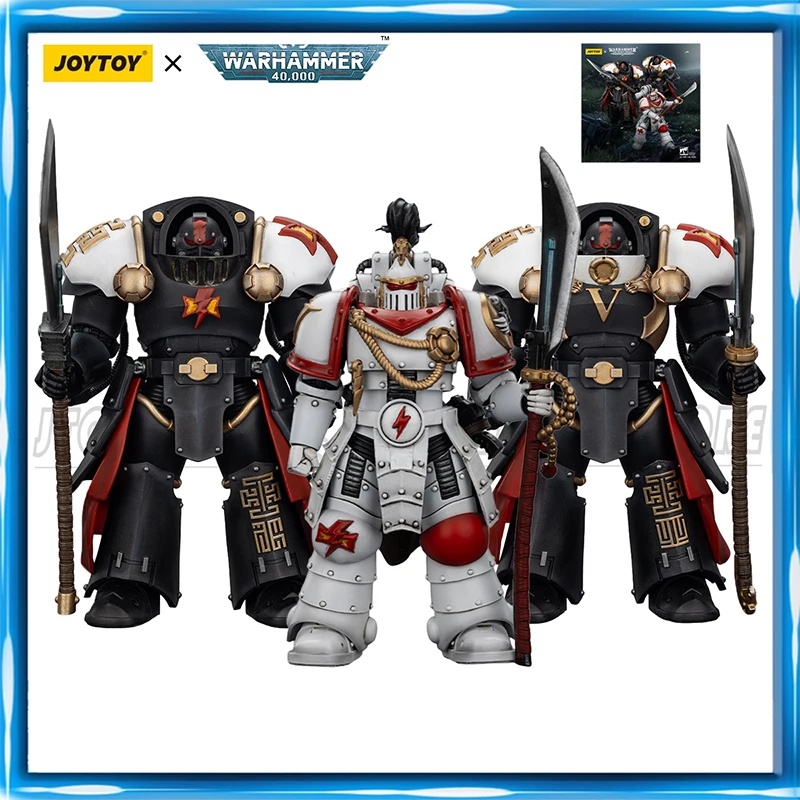 Фото [В НАЛИЧИИ] Фигурка JOYTOY 1/18 Warhammer 40K White Scars Legion Praetor Ebon Keshig Terminator, игрушки-фигурки №1