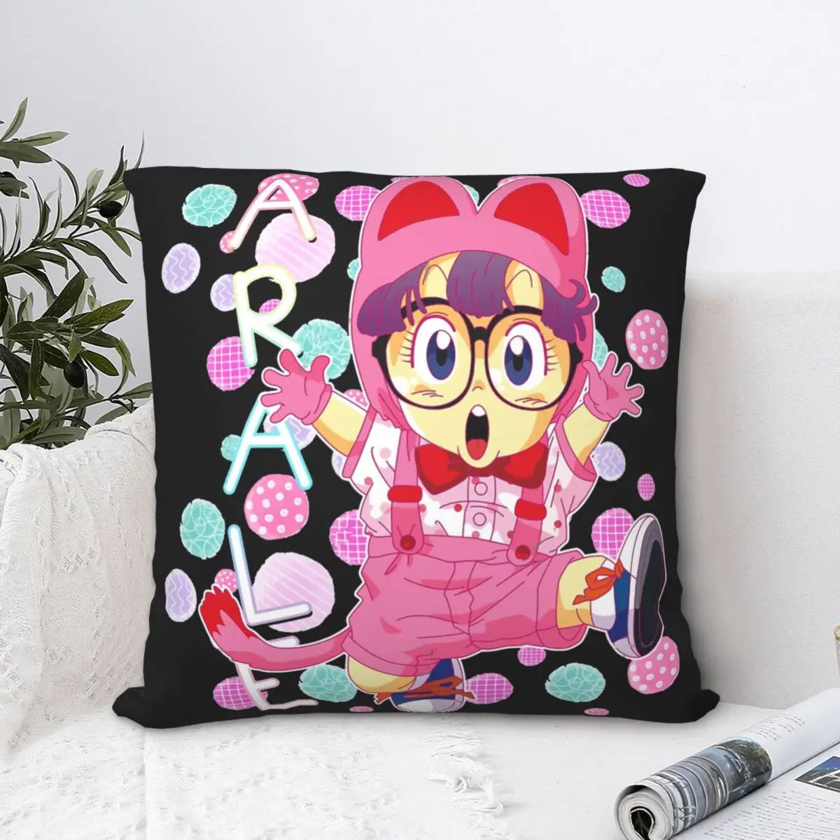 

Декоративный Чехол-Подушка с рисунком Arale And Poop Cojines