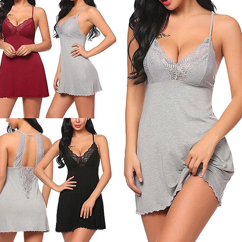 

Женское сексуальное домашнее белье на бретельках, кружевное соблазнительное нижнее белье с глубоким V-образным вырезом и открытой спиной, д...