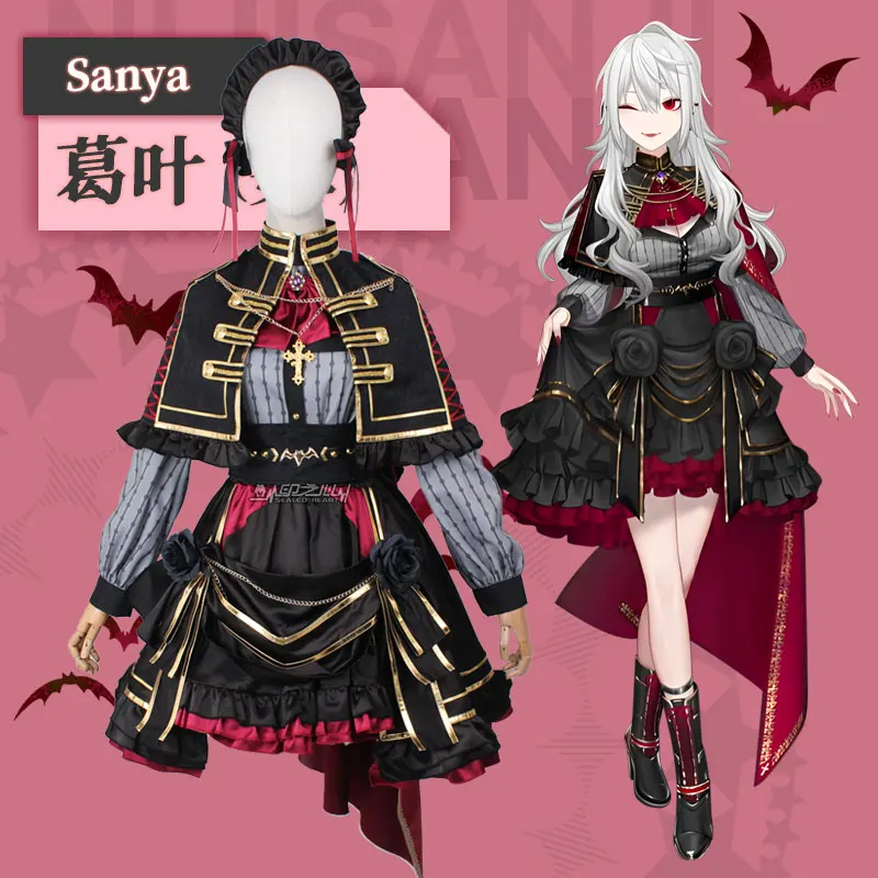 

Костюм для косплея COS-HoHo из аниме «VTuber Kuzuha Gamer», сексуальное платье Sanya Devildom, элегантная форма, костюм для косплея, Женский костюм на Хэллоуин, ...