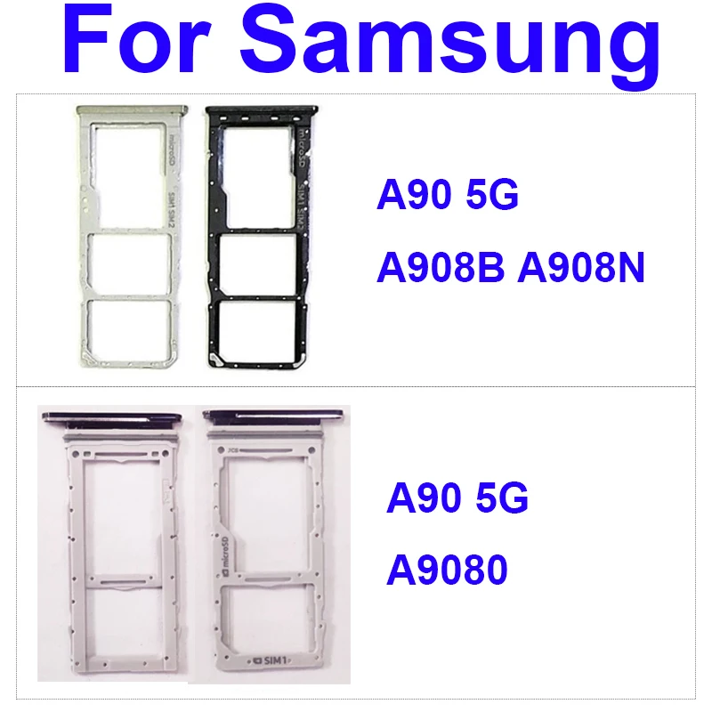 Лоток для SIM-карты для Samsung A90 5G A908B A908N, лоток для Sim-карты, слот для держателя для Samsung A90 5G A9080, Сменный Адаптер для SD-карты