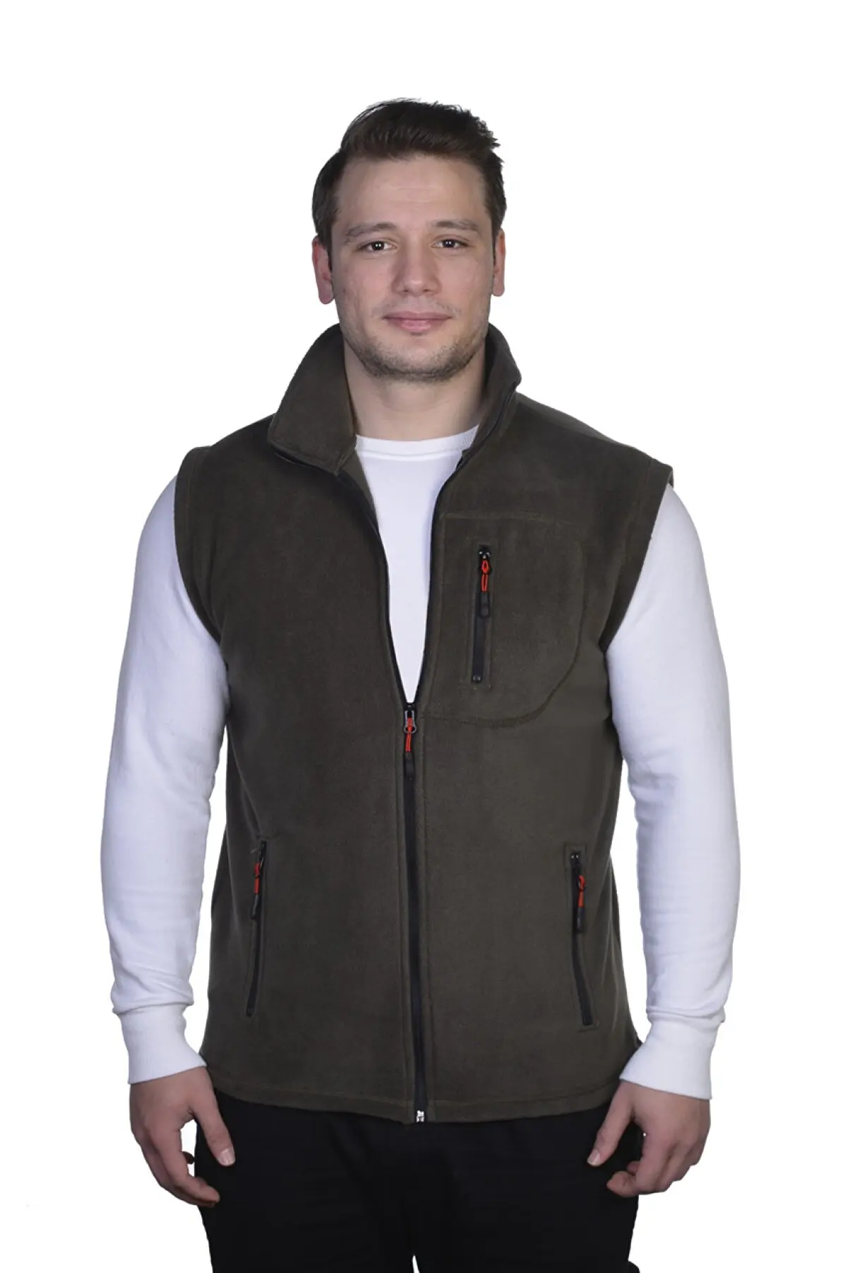 

Men's fleece Vest Full feosports Vest 3 Pocket Jacket Coat Waistcoat 80523117