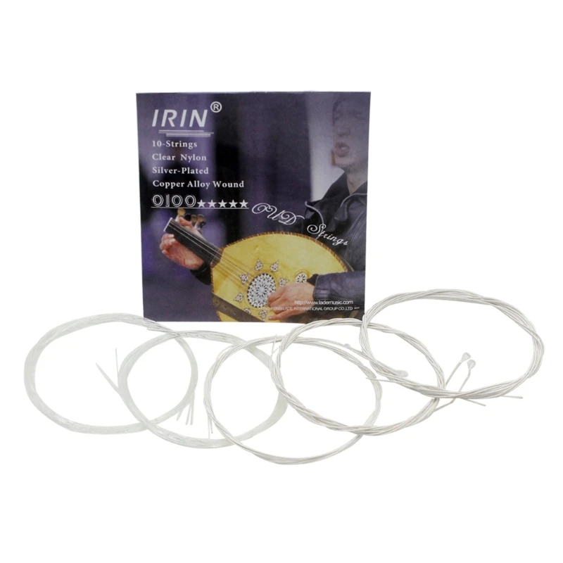 

Oud Strings Set,Clear Nylon Silver-Plated Alloy Wound Strings,Replacement Oud Accessories Parts (11 Drop Shipping