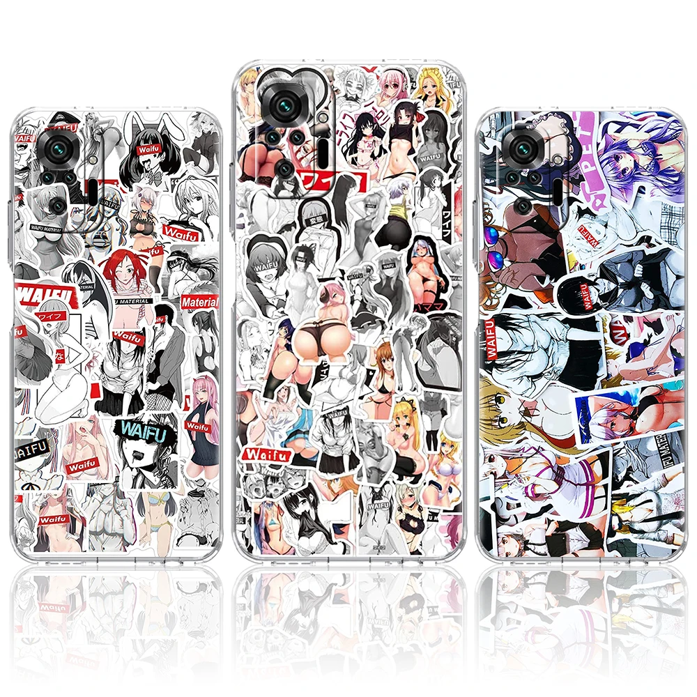 

Anime Girl Hentai Sexy Phone Case for Redmi Note 11 11T K40 8 8T 9 10 8A 9A 9S 9C 7 Gaming Pro Plus 4G Silicon Transparent Shell
