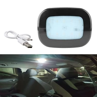 1pcs night light room led roof lamp auto interior dome reading light touch usb charging atmosphere lamp welcome light trunk lamp
