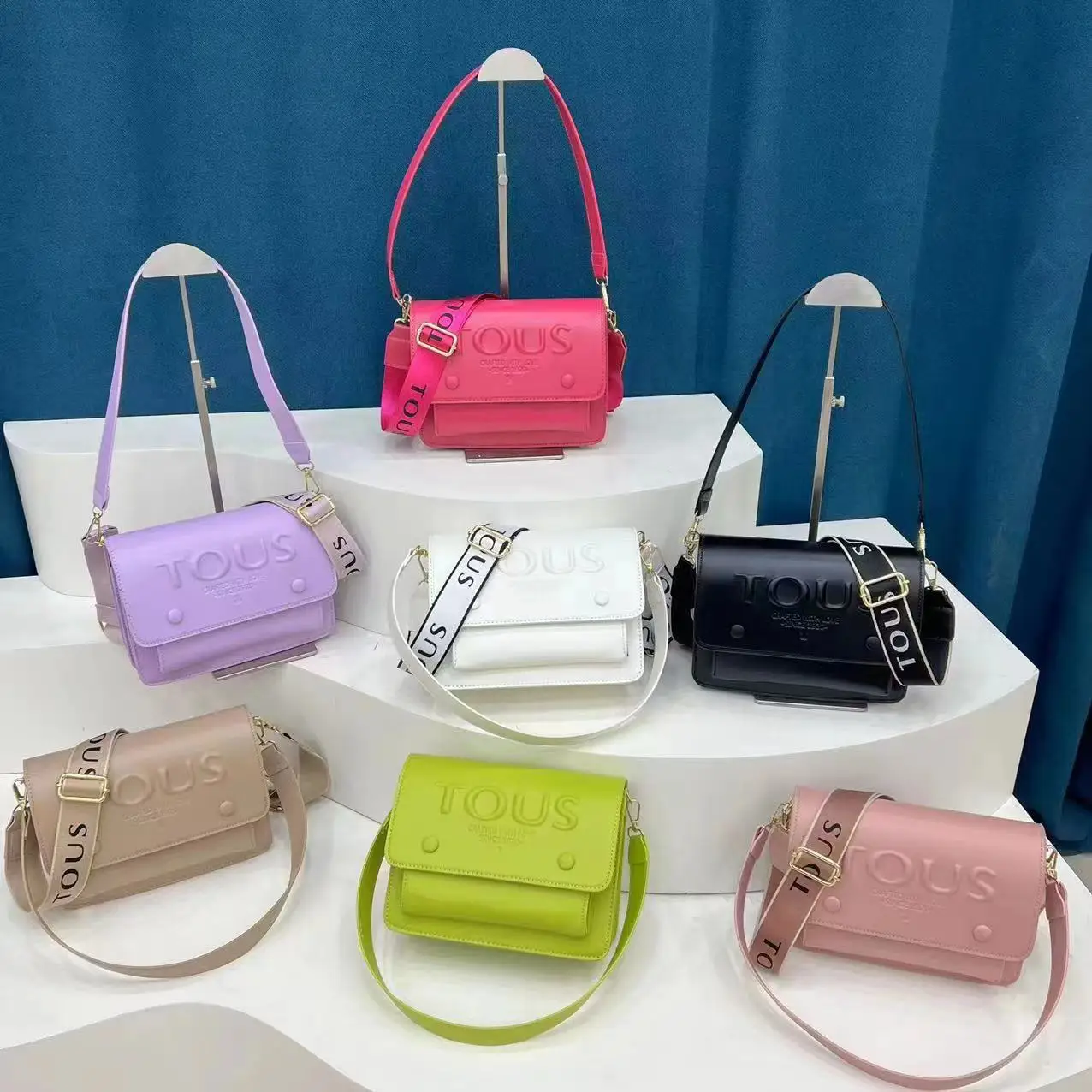 

2023 new women's bag candy color simple shoulder bag fashion cross-body bag purse