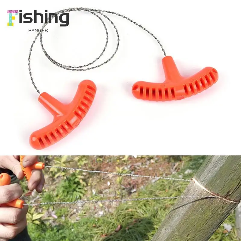 

1PC stainless steel wire saw outdoor camping emergency survival gear tools