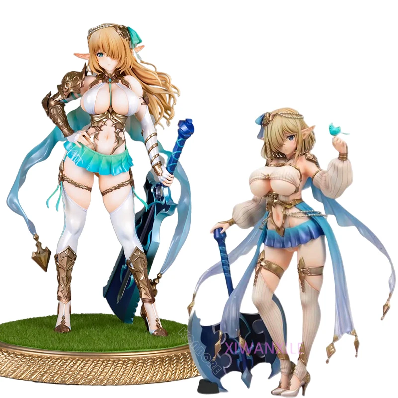 25cm Vertex Elf Village 8th Villager Cecile Antenna Sexy Anime Figure Kukuru/Priscilla Action Figure Collectible Model Doll Toys
