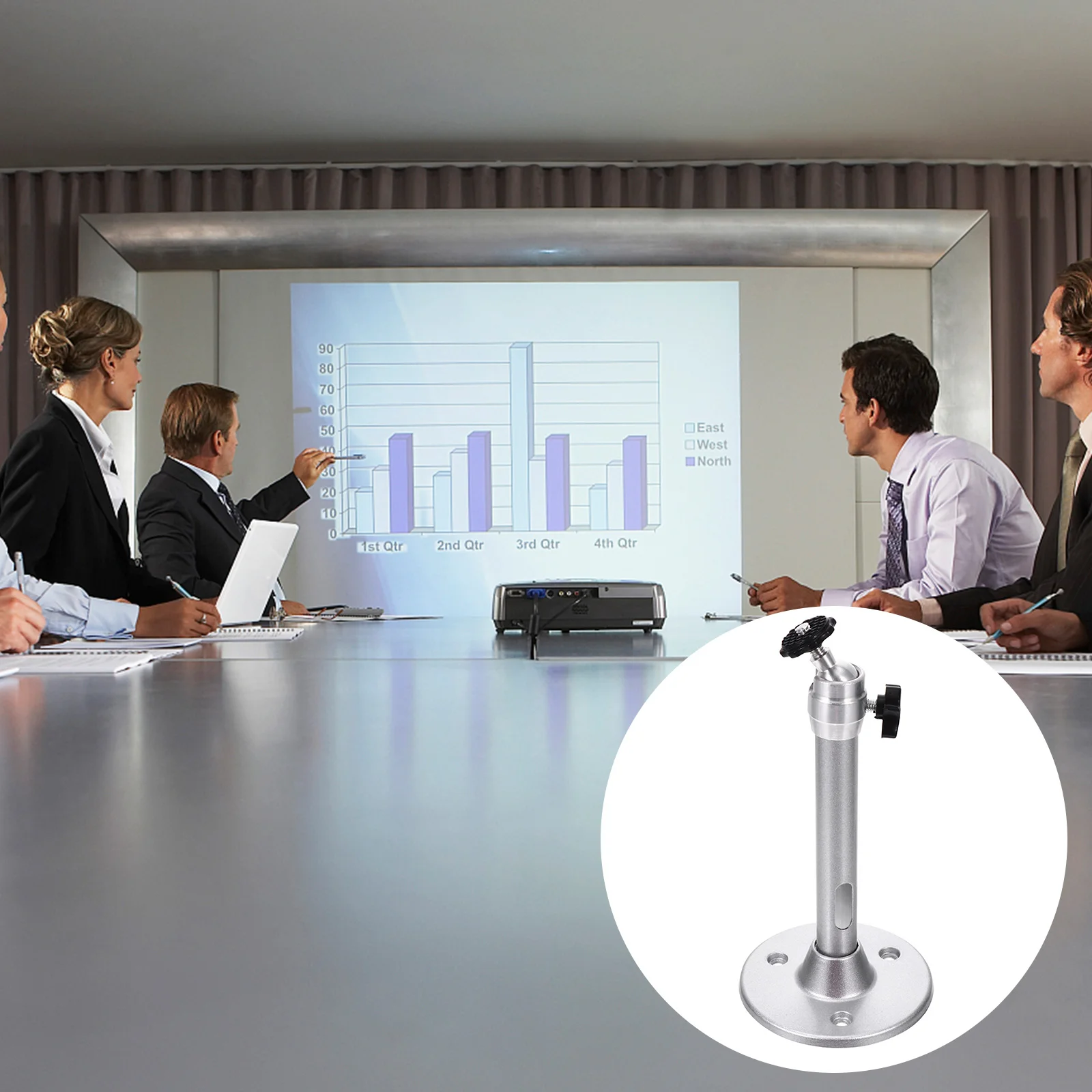 

1pc Projector Bracket Holder Adjustable Practical Projector Holder for Home Floor