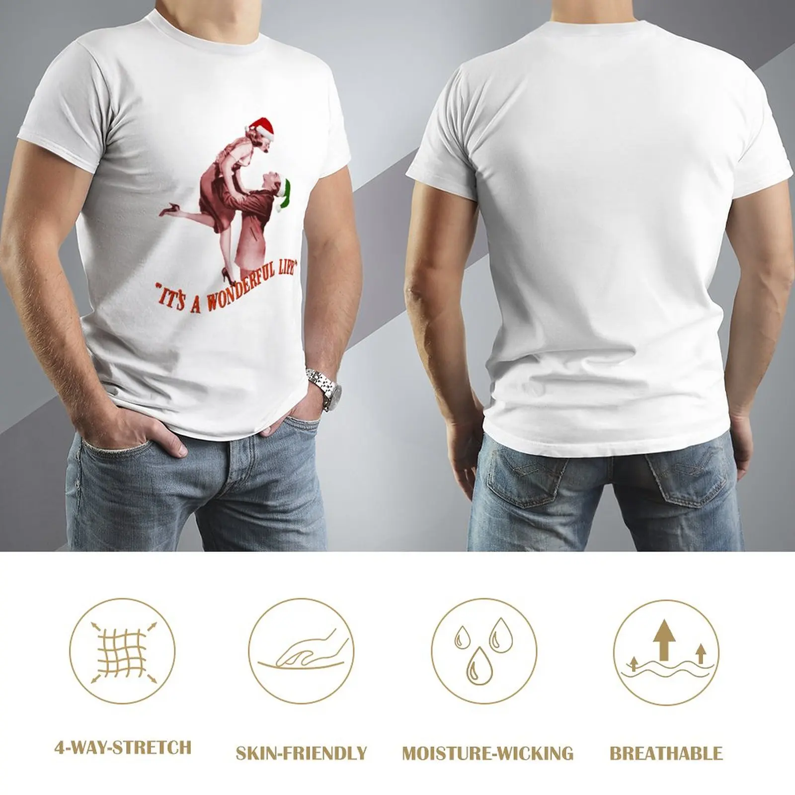 Футболка мужская с надписью It's a Wonderful Life with James steбородок и Донна Герд (Идеальный