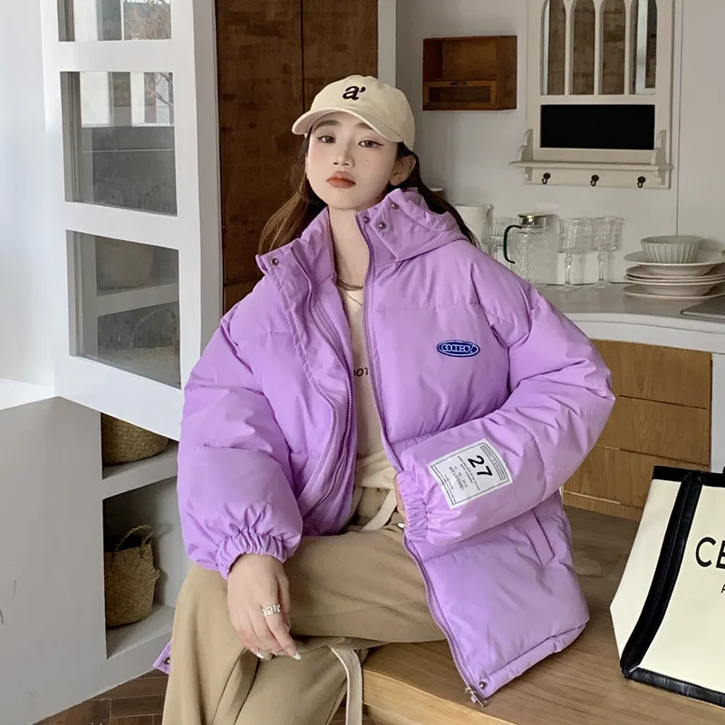 Women Warm Thick Cotton Down Jacket Coat Winter Solid Jacket Long Hooded Parka Female Casual Long Winter Coat Women Clothing New