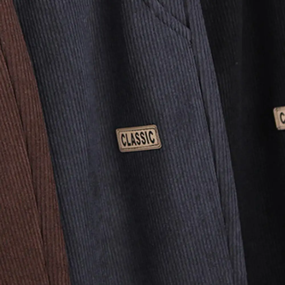 

Брюки мужские однотонные на шнуровке, модные штаны из полиэстера, стиль бега, Осень-зима