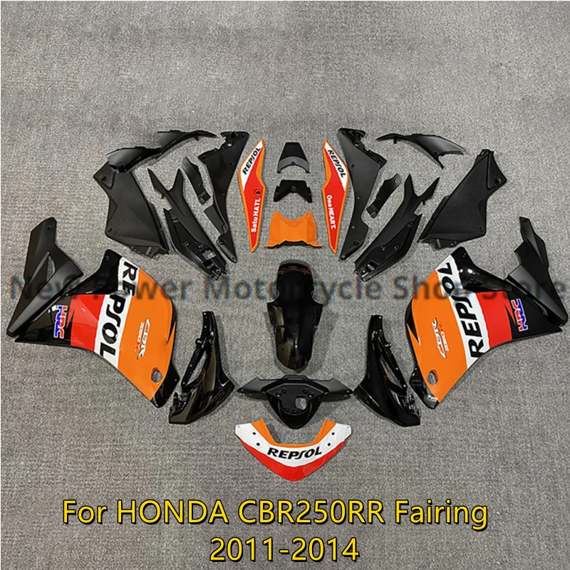 

Suitable For HONDA CBR250RR CBR250 RR 11 12 13 14 Body REPSOL Fairing Kit CBR250R 2011 2012 2013 2014 ABS Injection Fairing